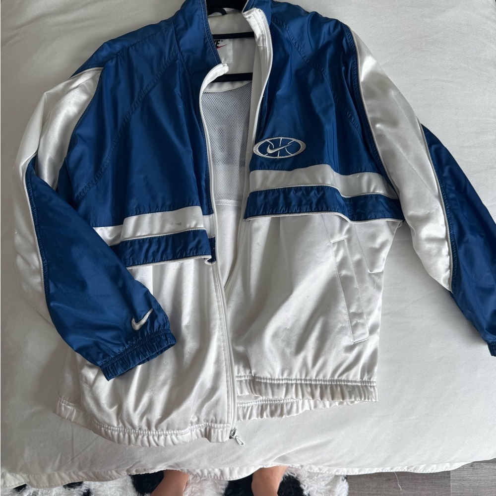 Nike Blue and White Jacket